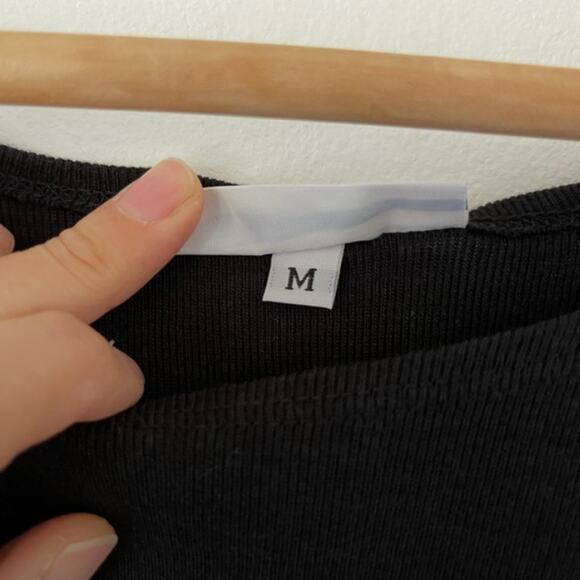 Bryn Walker T-Shirt Dress Womens Medium Black Tencel Blend Short Sleeve Casual - Picture 5 of 11